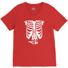 beer belly xray skeleton funny V-Neck Tee