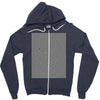 optical illusion skull, ideal gift or birthday present. Zipper Hoodie