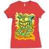 cat monster Ladies Fitted T-Shirt