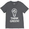think green V-Neck Tee
