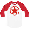 military starfunny retro army war vietnam usa britain fashion 3/4 Sleeve Shirt