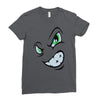 angry cartoon face Ladies Fitted T-Shirt