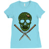 skull grass Ladies Fitted T-Shirt