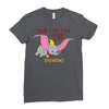 Don't Just Fly Soar Dumbo Ladies Fitted T-Shirt