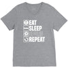 eat sleep spurs V-Neck Tee
