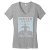 water is sacred no pipelines Women's V-Neck T-Shirt