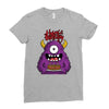 happy birthday monster Ladies Fitted T-Shirt