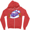 night doodle Zipper Hoodie