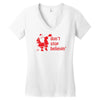 don't stop believin funny christmas Women's V-Neck T-Shirt