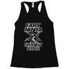funny rude fart ninja ideal birthday gift or present Racerback Tank