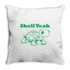 shell yeah turtle Throw Pillow