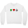 peace love coffee (2) Crewneck Sweatshirt