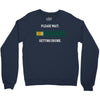 please wait. getting drunk. Crewneck Sweatshirt