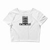 nerd is the word Crop Top