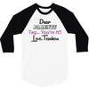 Dear Parents Tag You're It Love Teachers Women's 3/4 Sleeve Shirt