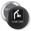 game over baby Pin-back button