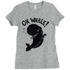 oh whale! Ladies Fitted T-Shirt