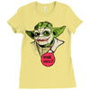 serious why so Ladies Fitted T-Shirt