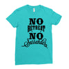 no retreat, no surrender. Ladies Fitted T-Shirt