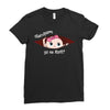April Peeking Out Baby Girl in Spanish Ladies Fitted T-Shirt