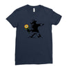 banksy flower Ladies Fitted T-Shirt