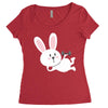 gym rabbit Women's Triblend Scoop T-shirt