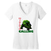 mjolnir calling Women's V-Neck T-Shirt