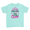 Celebrating With the 7th Birthday Queen Youth Tee