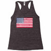 t-rex vintage american flag Racerback Tank