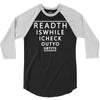 read this while i check out your tis 3/4 Sleeve Shirt