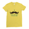 mustache pinch Ladies Fitted T-Shirt