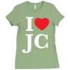 i love jesus christ Ladies Fitted T-Shirt