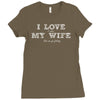 i love it when my wife lets me go fishing Ladies Fitted T-Shirt
