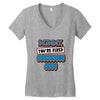 mommy, you're fired grandma's Women's V-Neck T-Shirt