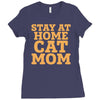 stay at home cat mom Ladies Fitted T-Shirt