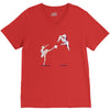 swan kick V-Neck Tee