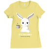 too early (black) Ladies Fitted T-Shirt
