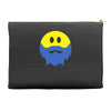 bearded smiley face Accessory Pouches