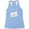 my name is awesome Racerback Tank