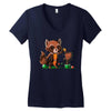 rocket around the Women's V-Neck T-Shirt