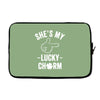 she's my lucky charm Laptop sleeve
