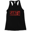 santa red glitter Racerback Tank