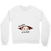 April Peeking Out Baby Boy in Spanish Crewneck Sweatshirt