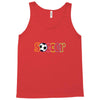 soccer neon rhinestud Tank Top