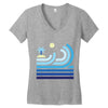 beach Women's V-Neck T-Shirt