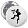 fortnite take the L black logo Pin-back button