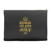 kings are born in july Accessory Pouches