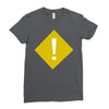 warning Ladies Fitted T-Shirt