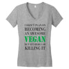 vegan Women's V-Neck T-Shirt