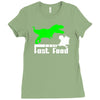 dino fast food  fun Ladies Fitted T-Shirt